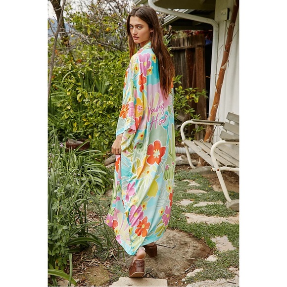 FREE PEOPLE ~Spell Margi Hour Maxi Robe (NWT) - Picture 2 of 8